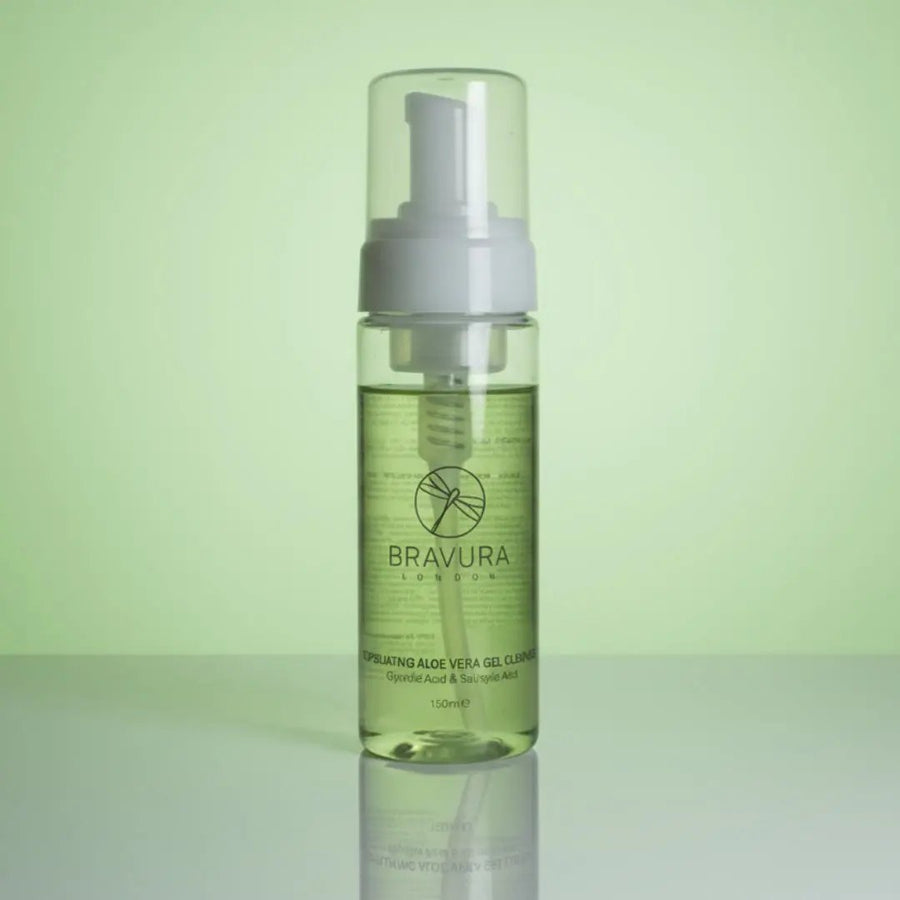 Exfoliating Aloe Vera Gel Cleanser 160ml Glycolic & Salicylic Acid Bravuralondon.com