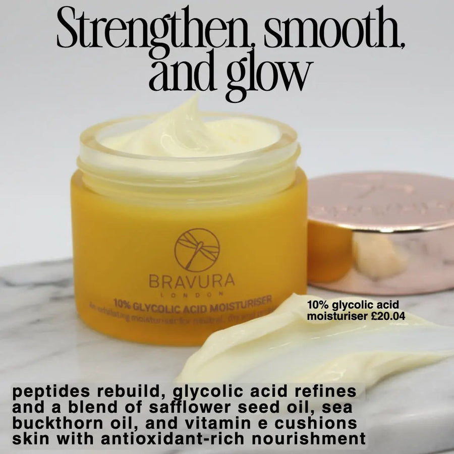 Glycolic Acid 10% Moisturiser Bravuralondon.com